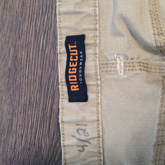 RIDGECUT Toughwear Men's Size 36x32 Tan Rugged Work Pants - Picture 3 of 11